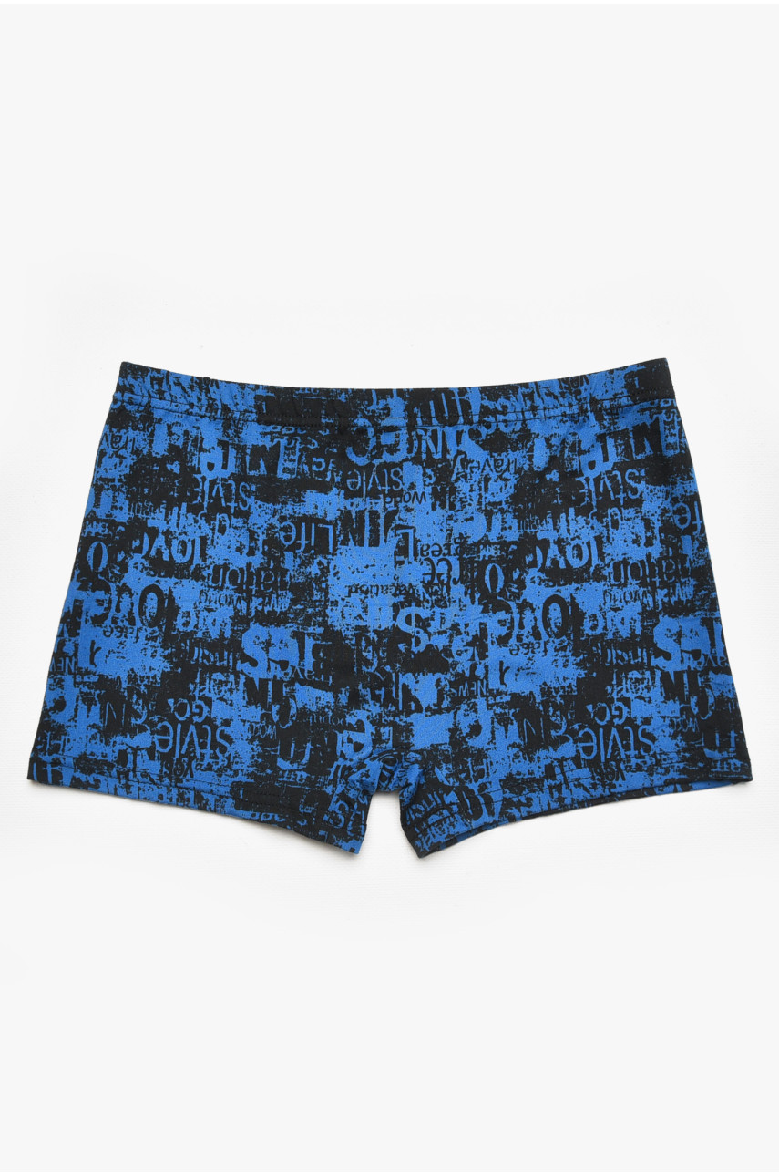 Боксери дитячі для хлопчика чорного кольору з принтом Y6356 211902