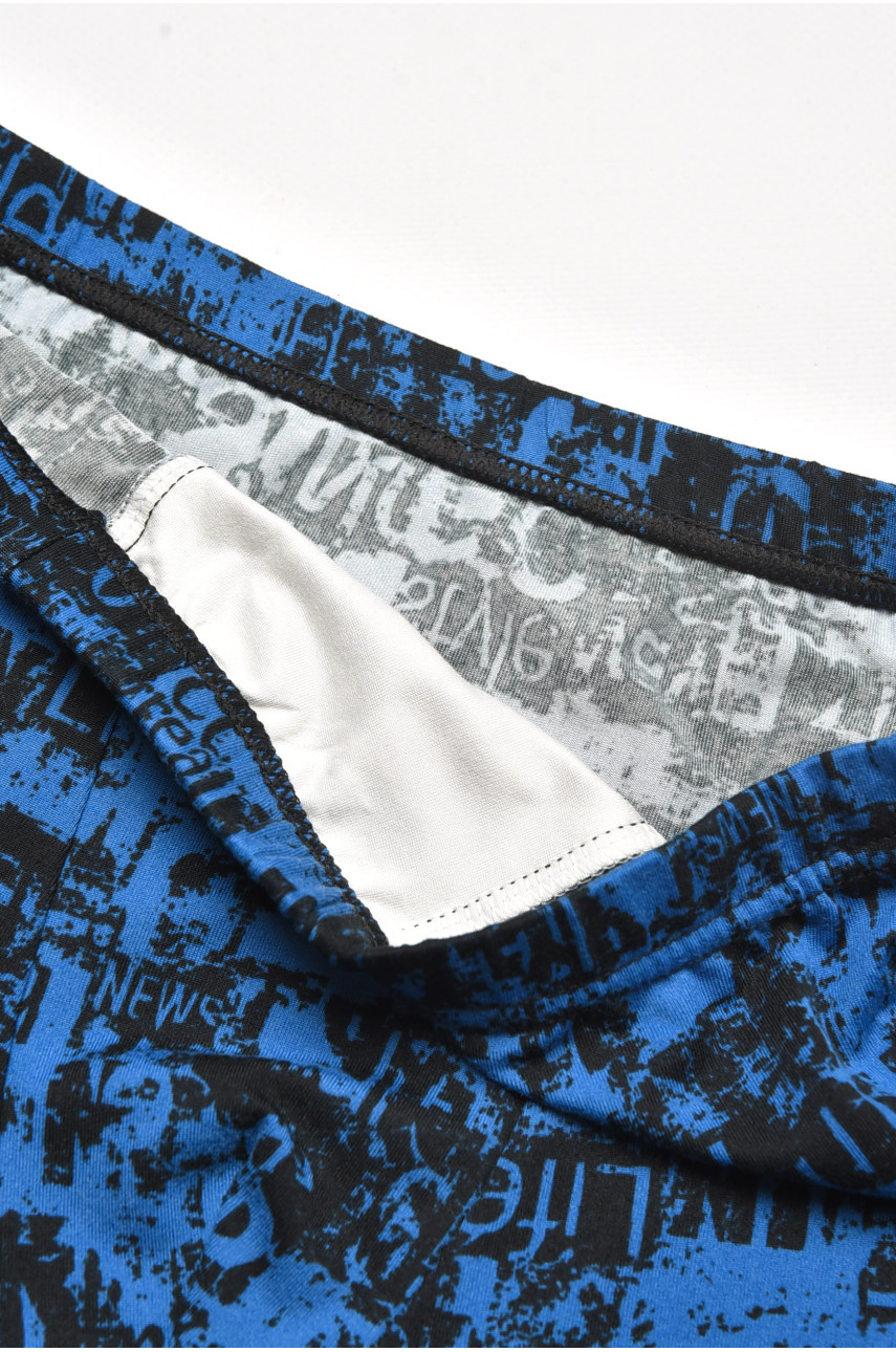 Боксери дитячі для хлопчика чорного кольору з принтом Y6356 211902