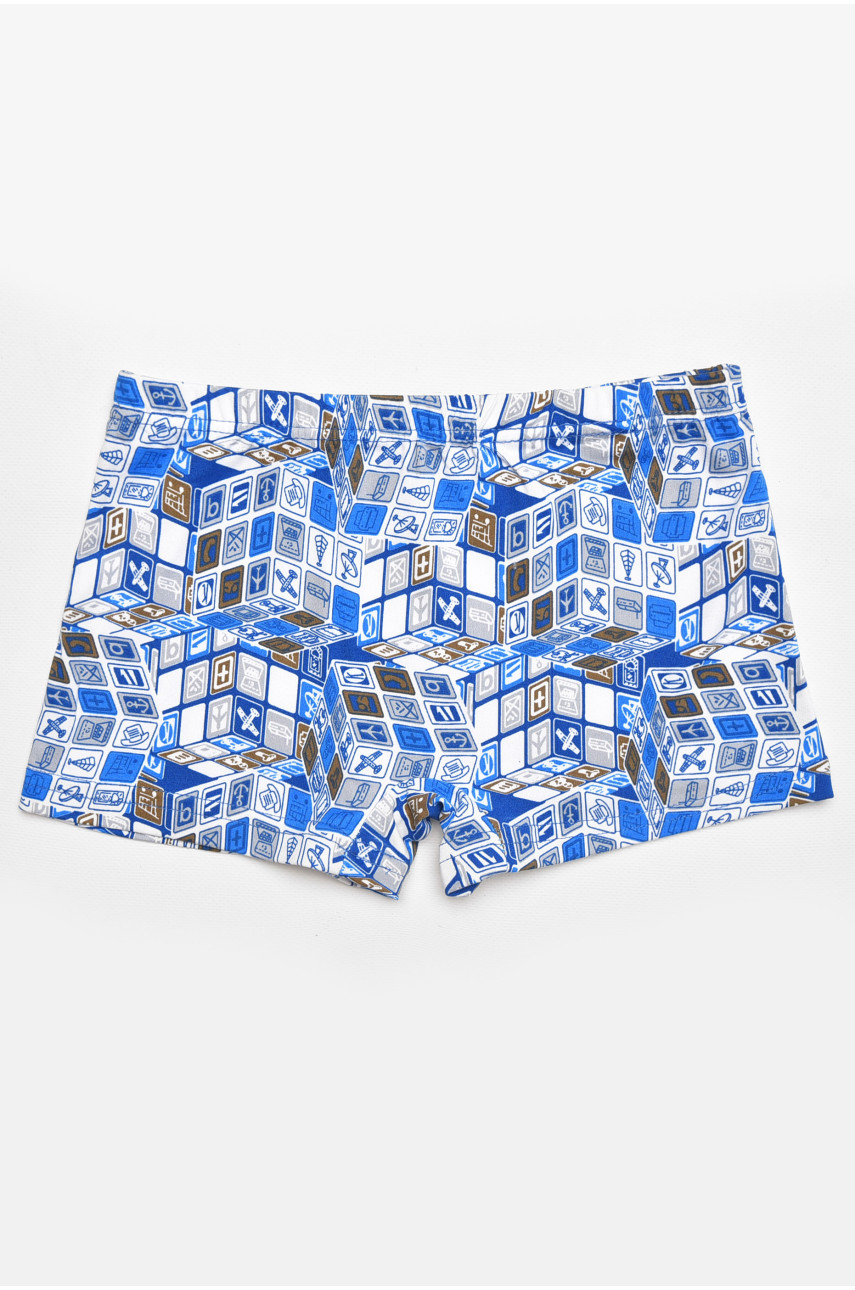 Боксеры детские для мальчика белого цвета с принтом Y6341 211906