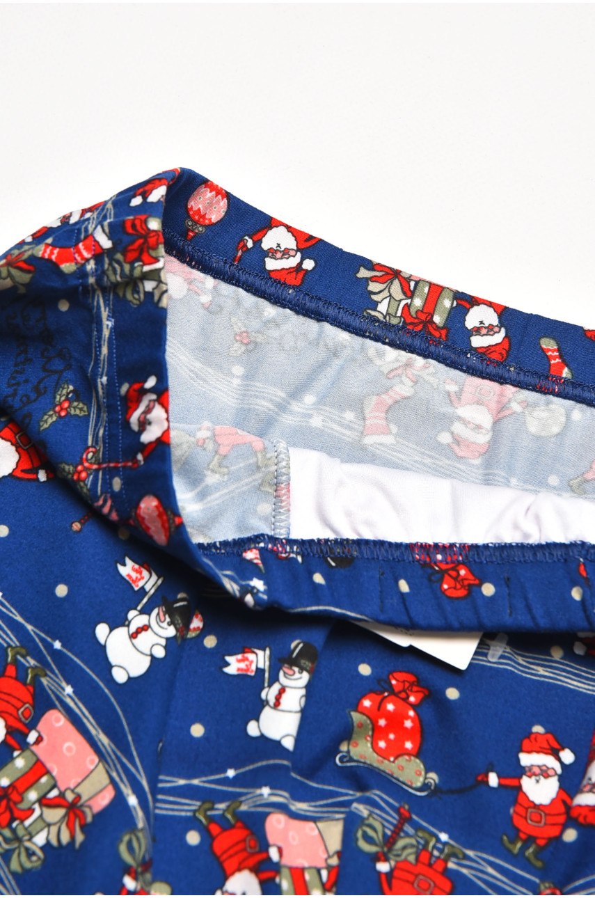 Боксери чоловічі темно-синього кольору з принтом W3911 211909