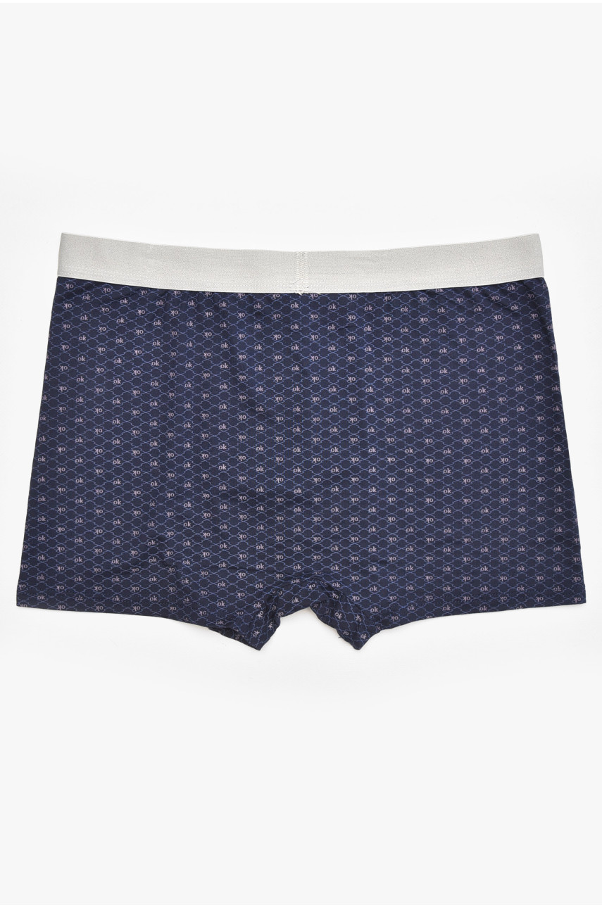 Боксеры мужские тёмно-синего цвета с принтом B3281 211912