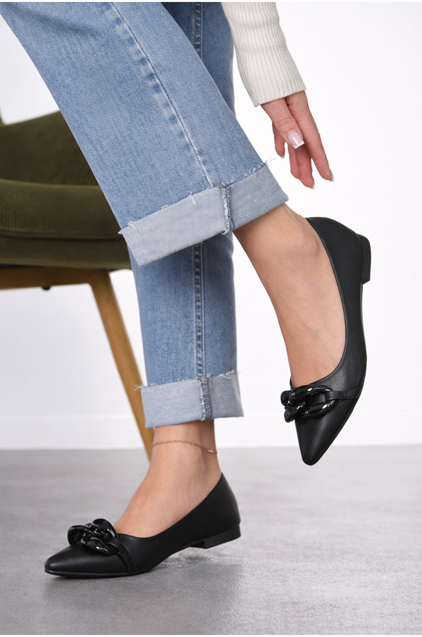 Балетки женские черного цвета 5601-29 211917