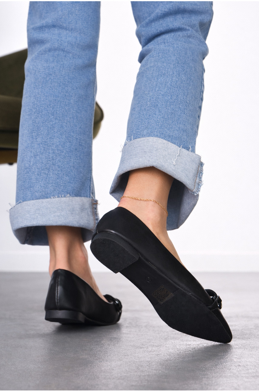 Балетки женские черного цвета 5601-29 211917