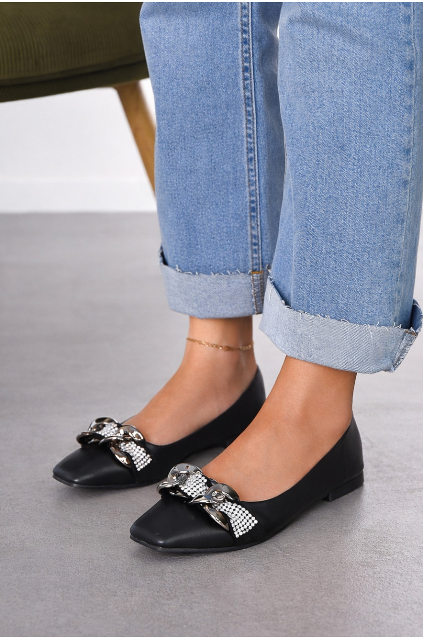 Балетки женские черного цвета 5601-15 211918