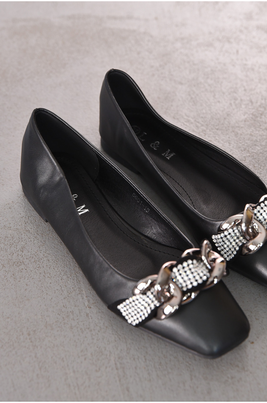 Балетки женские черного цвета 5601-15 211918