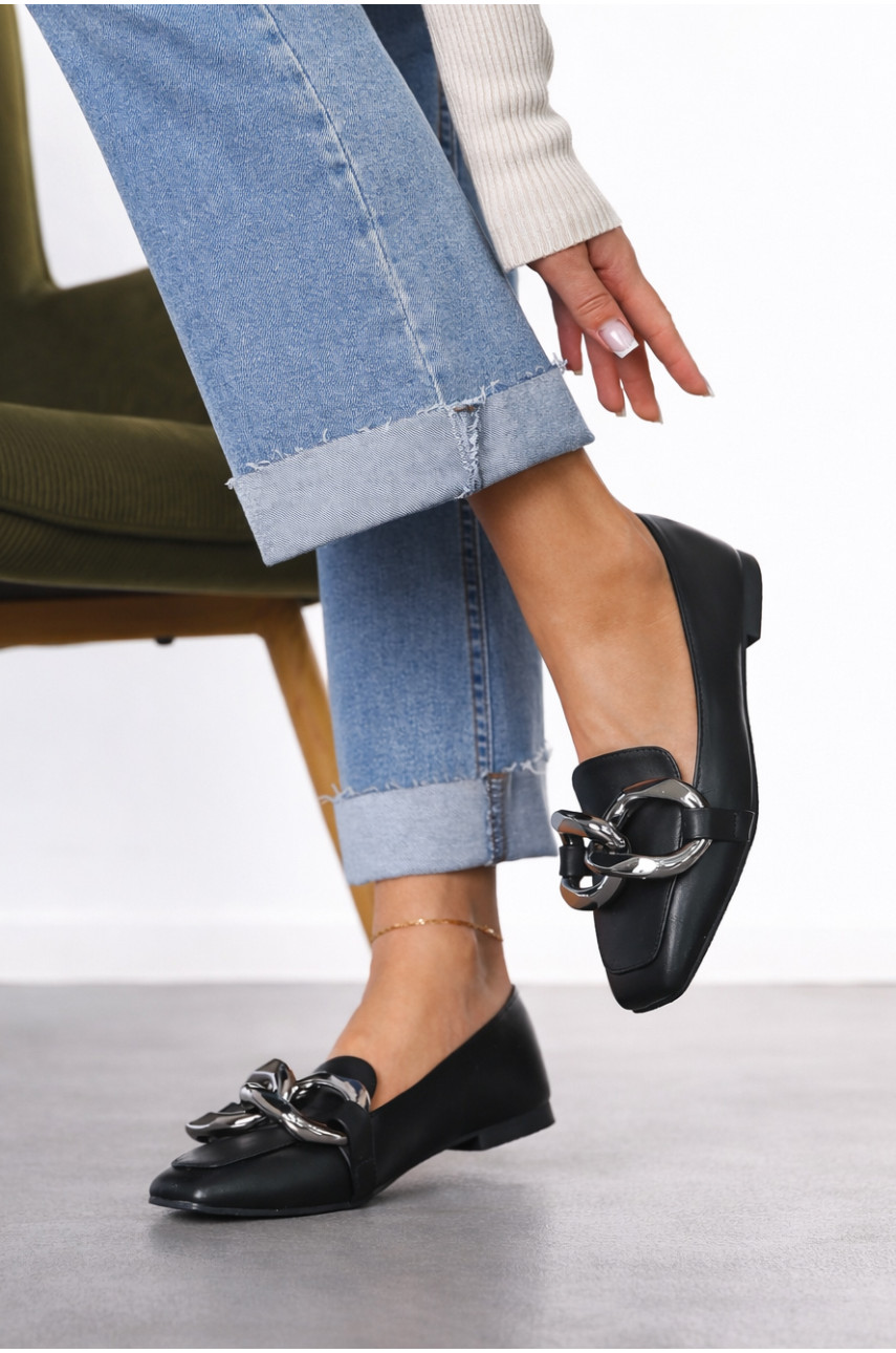 Балетки женские черного цвета 5601-18 211919