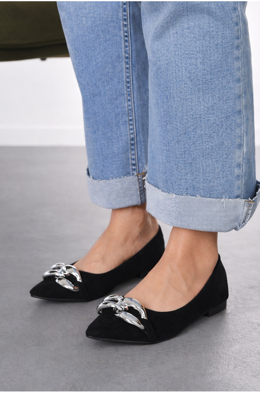 Балетки женские черного цвета 5601-24 211920