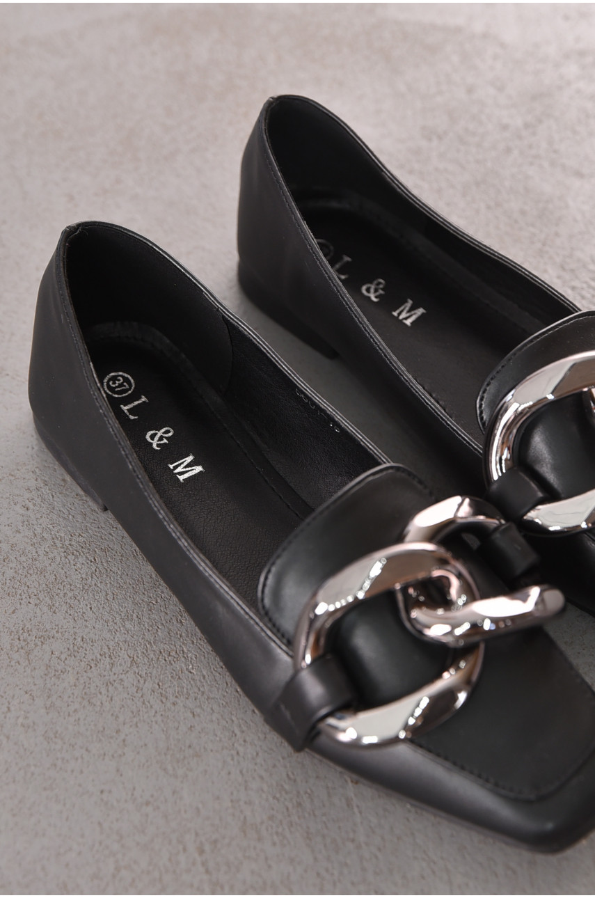 Балетки женские черного цвета 5601-18 211923