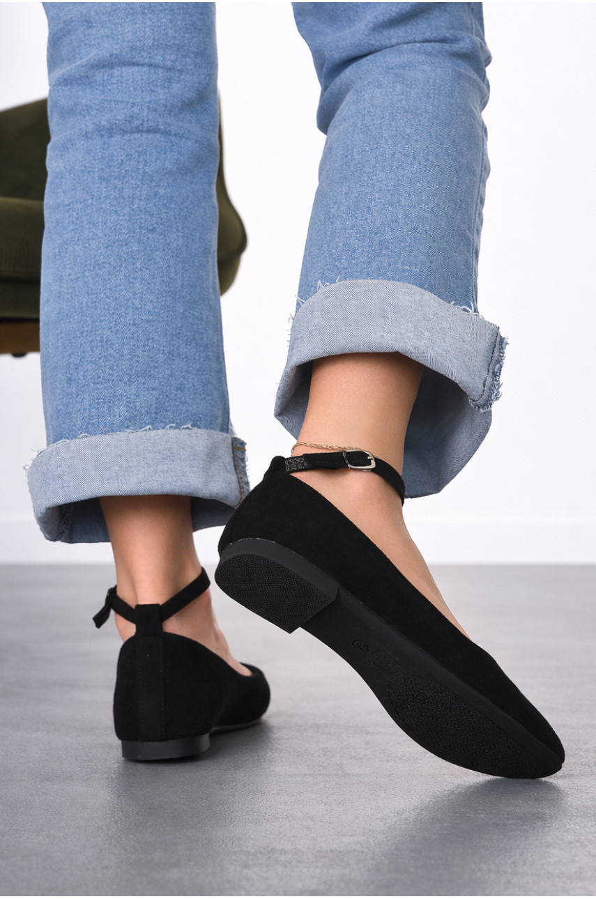 Балетки женские черного цвета Е368-1 211927 Балетки женские черного цвета Е368-1 211927