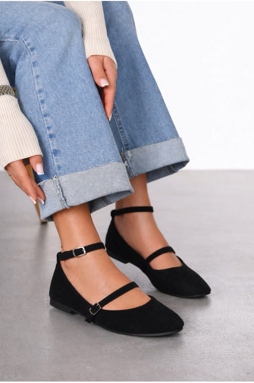 Балетки женские черного цвета Е353-1 211928