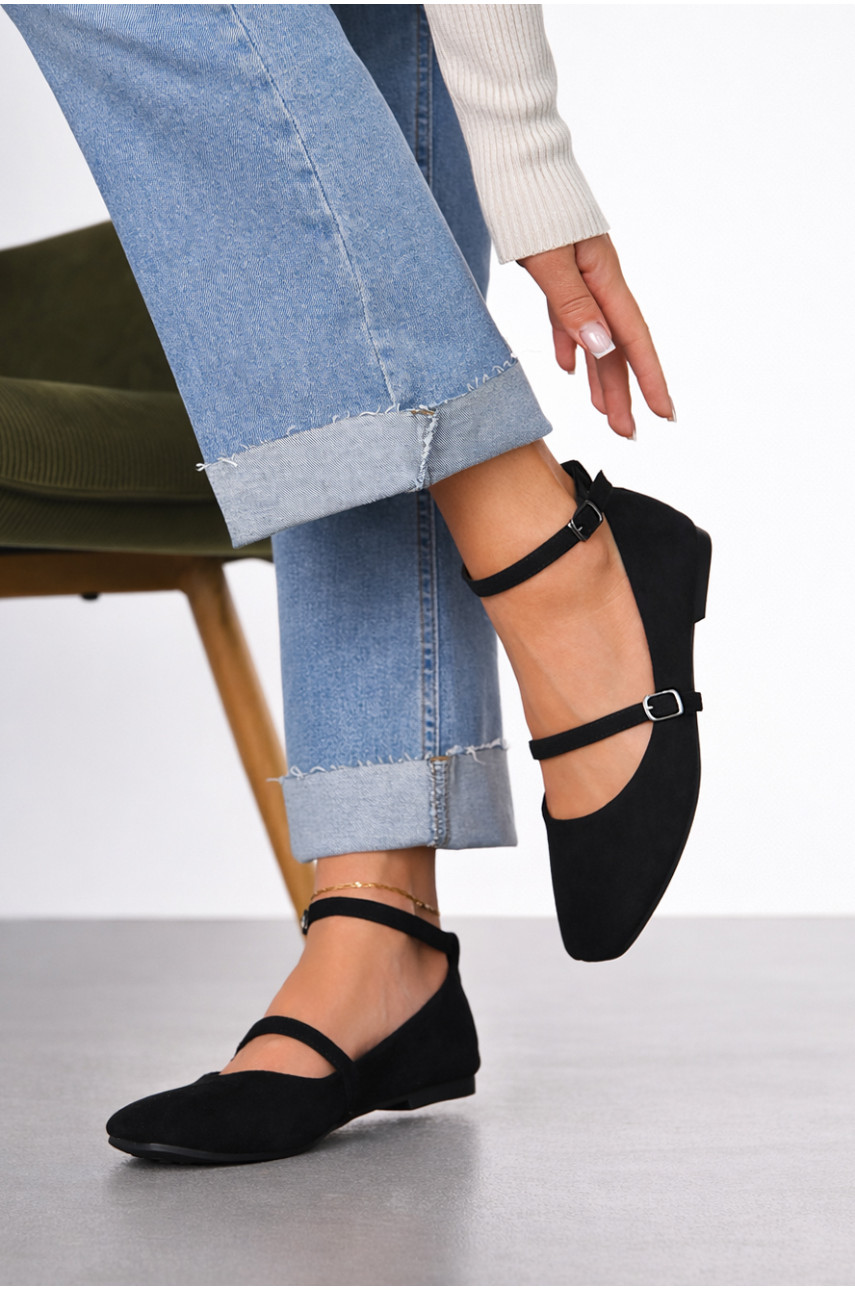 Балетки женские черного цвета Е353-1 211928