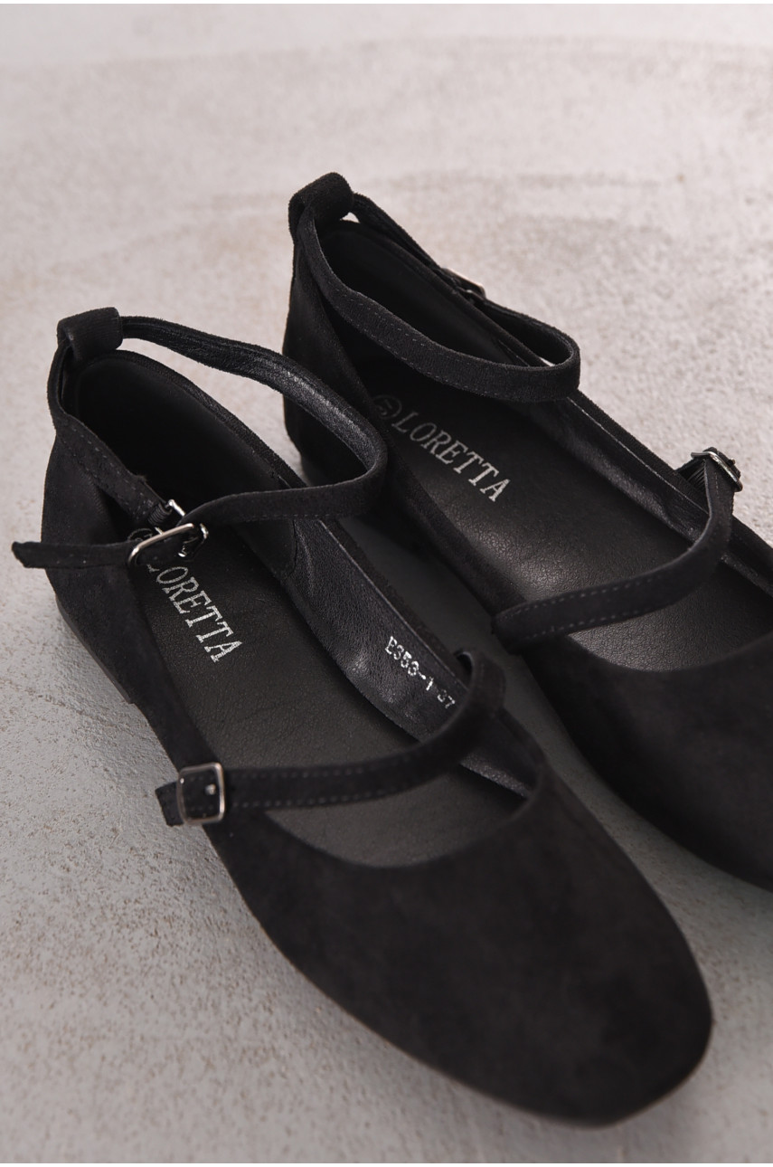 Балетки женские черного цвета Е353-1 211928 Балетки женские черного цвета Е353-1 211928
