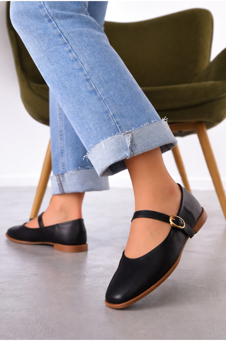 Балетки женские черного цвета R007 211931