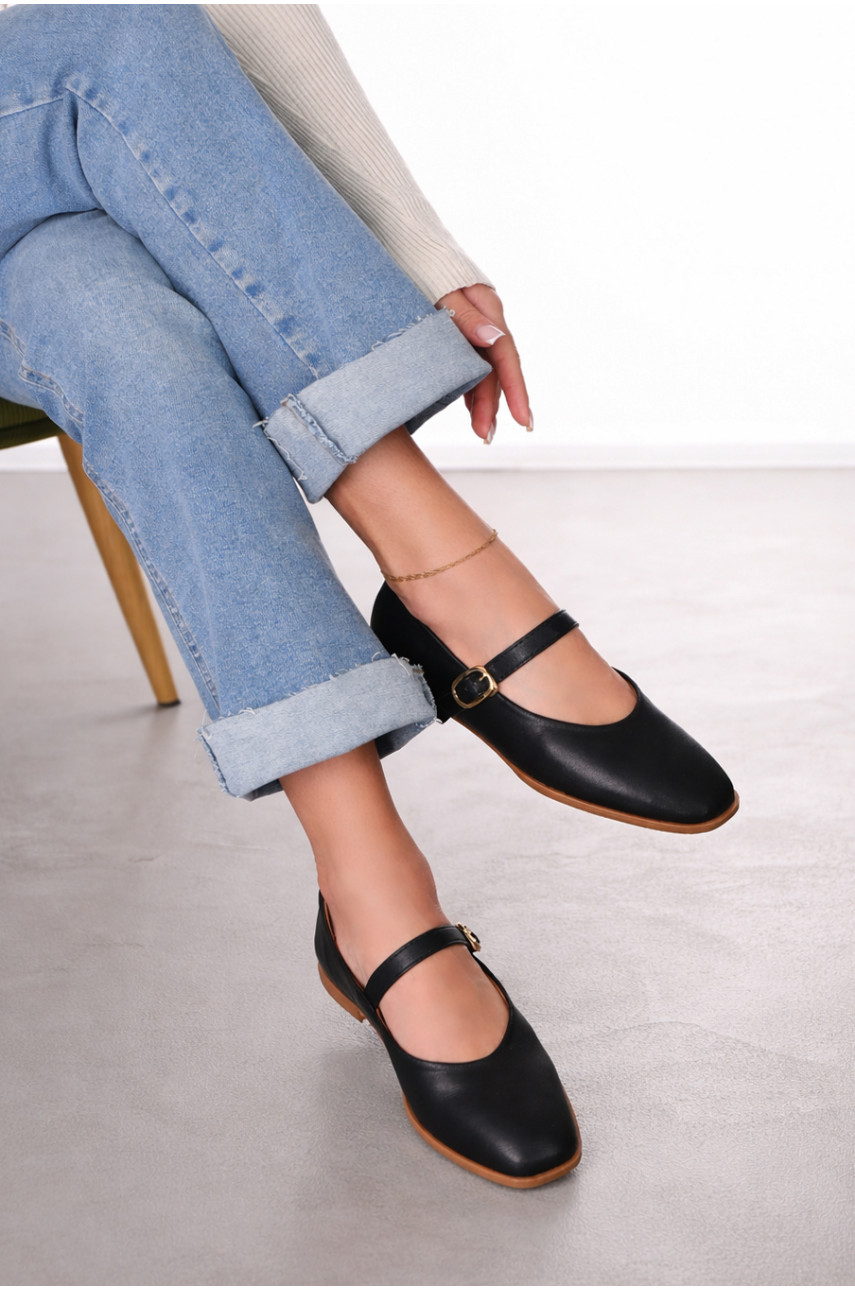 Балетки женские черного цвета R007 211931