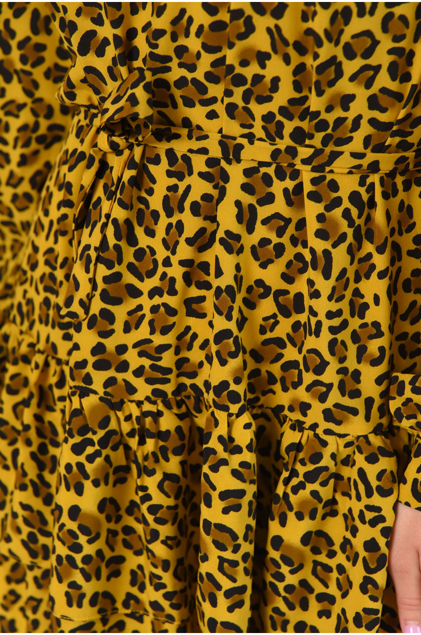 Сукня жіноча жовтого кольору з принтом 6081 211949 Сукня жіноча жовтого кольору з принтом 6081 211949