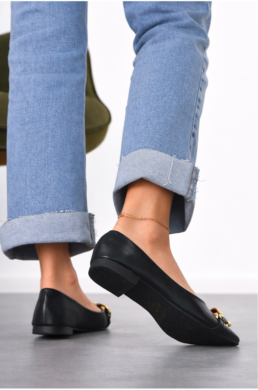 Балетки женские черного цвета 5601-1 211952 Балетки женские черного цвета 5601-1 211952