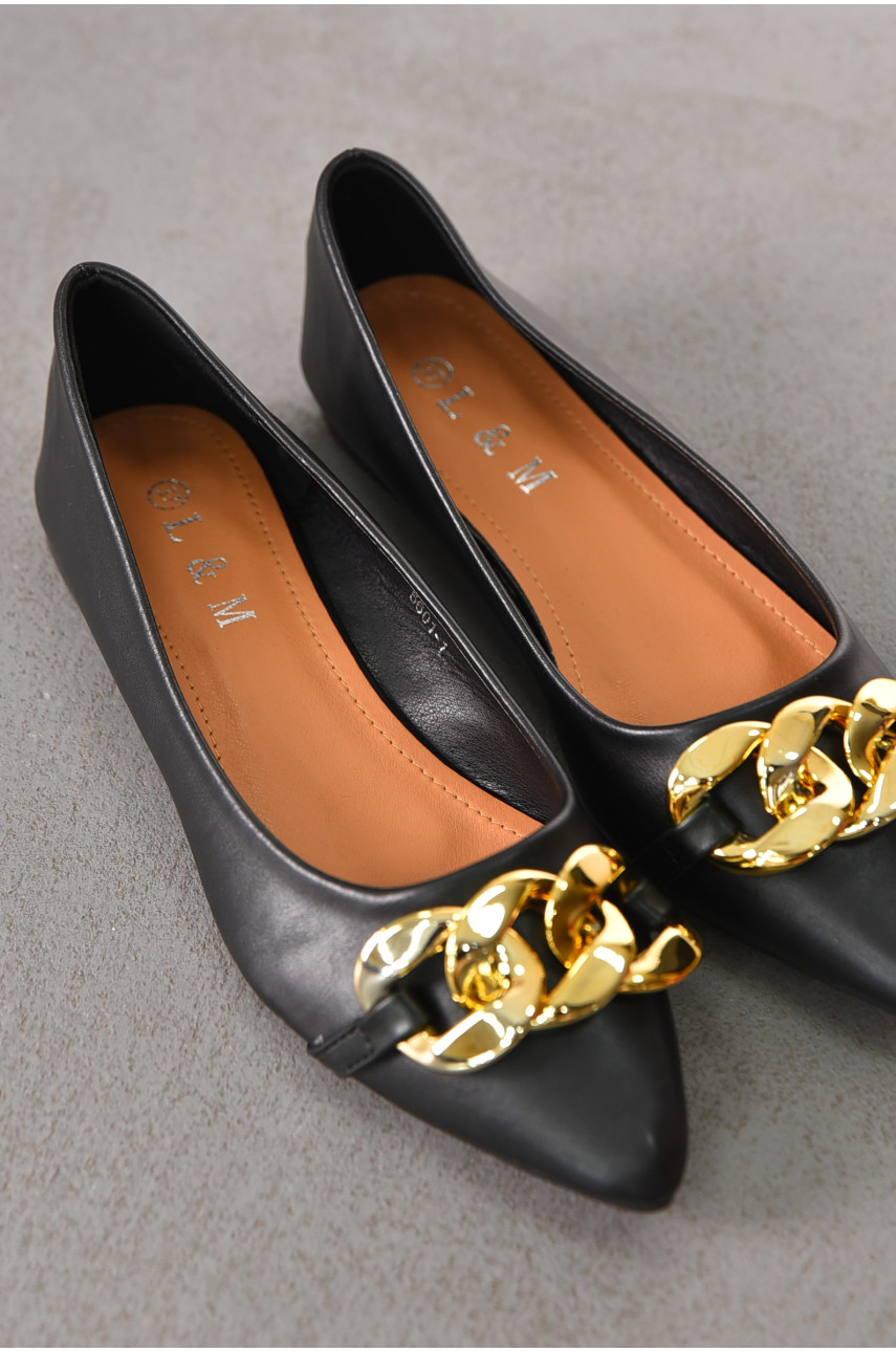 Балетки женские черного цвета 5601-1 211952 Балетки женские черного цвета 5601-1 211952