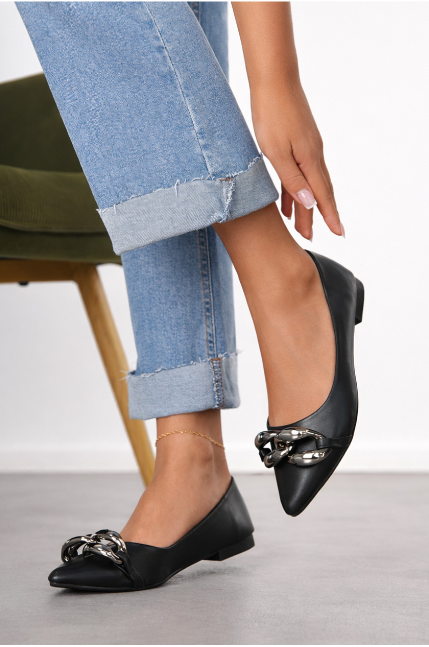 Балетки женские черного цвета 5601-25 211953