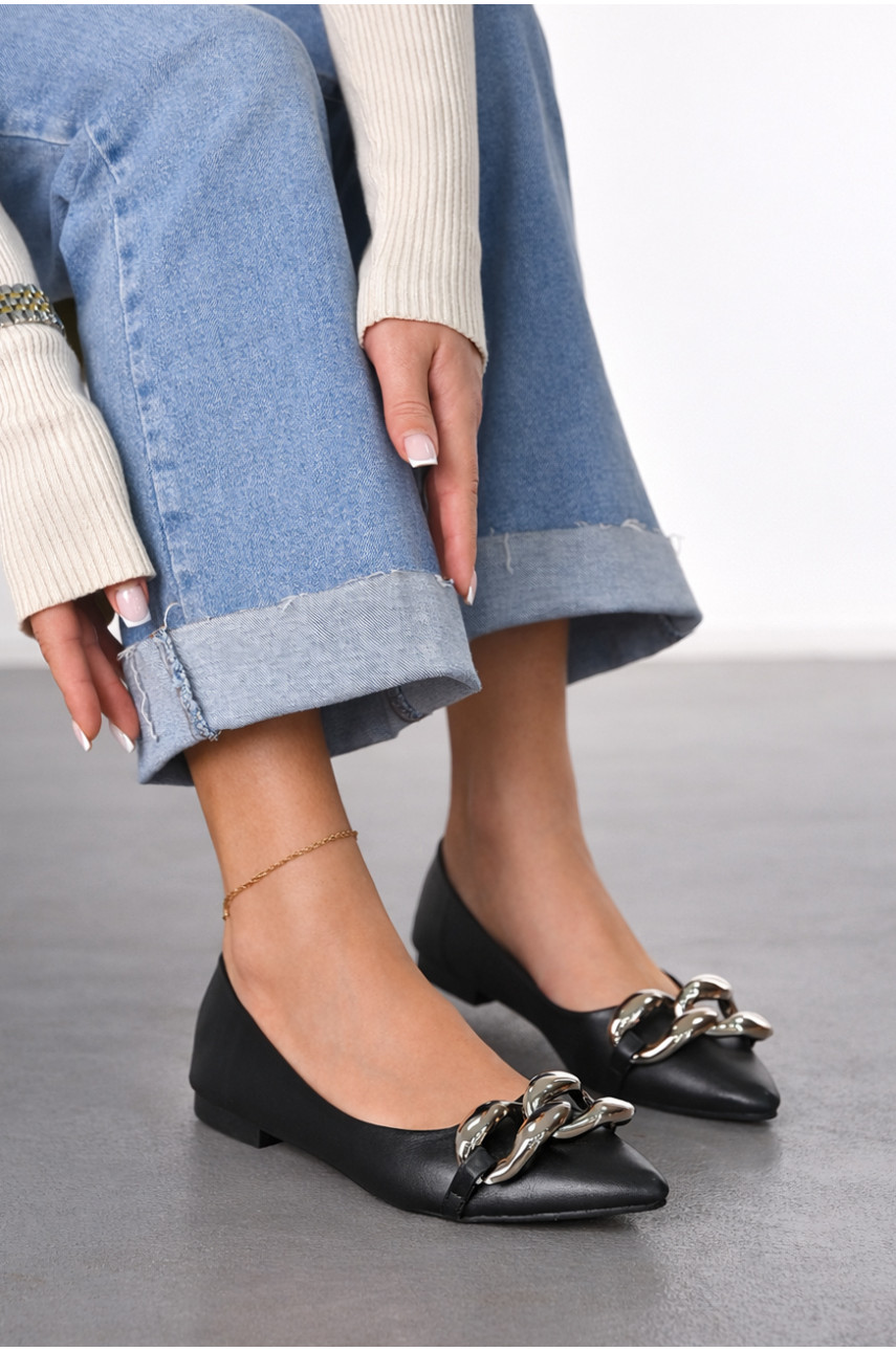 Балетки женские черного цвета 5601-25 211953