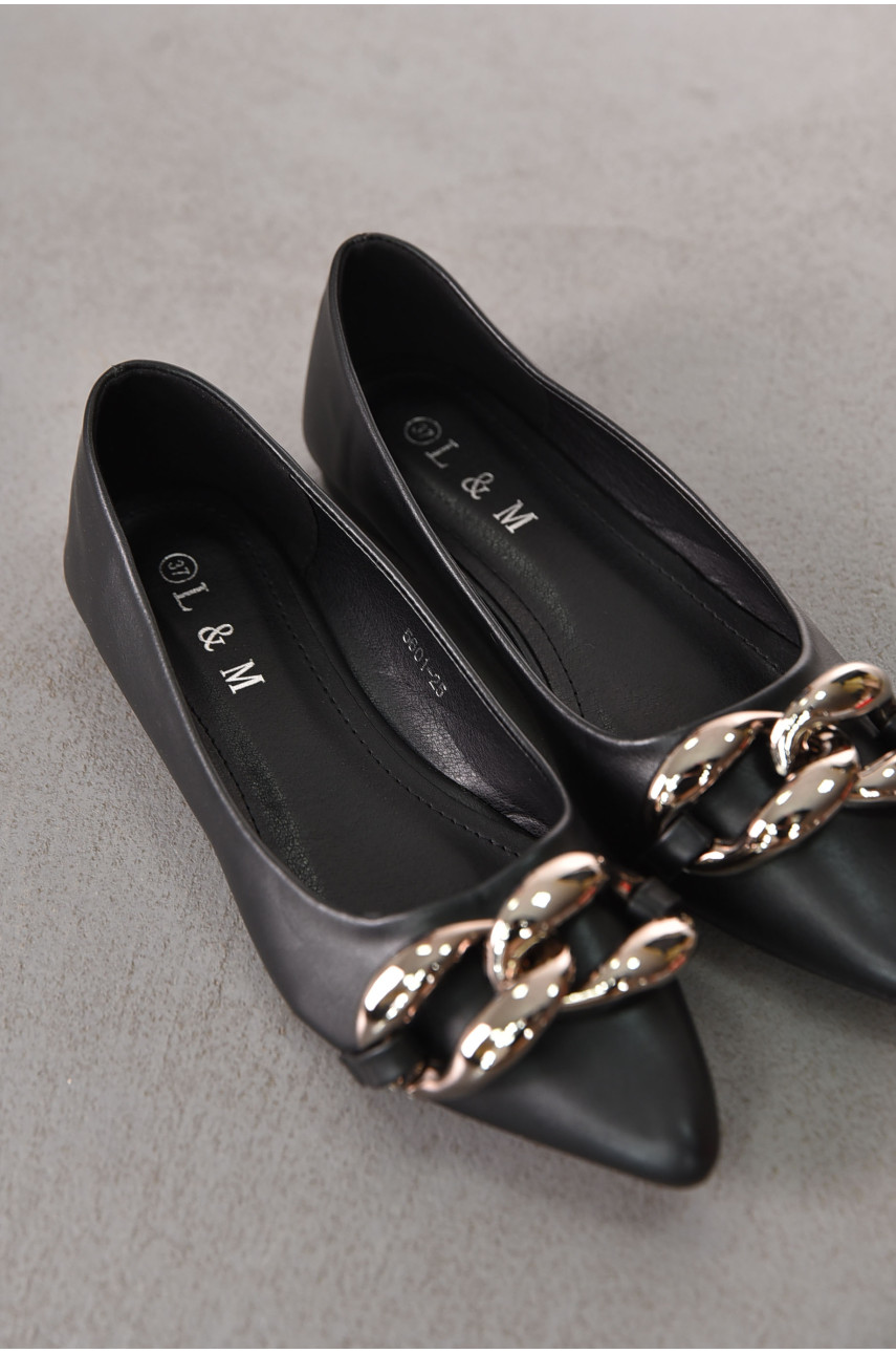 Балетки женские черного цвета 5601-25 211953 Балетки женские черного цвета 5601-25 211953