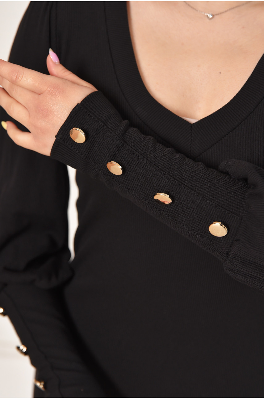 Платье женское однотонное черного цвета 6098 211974