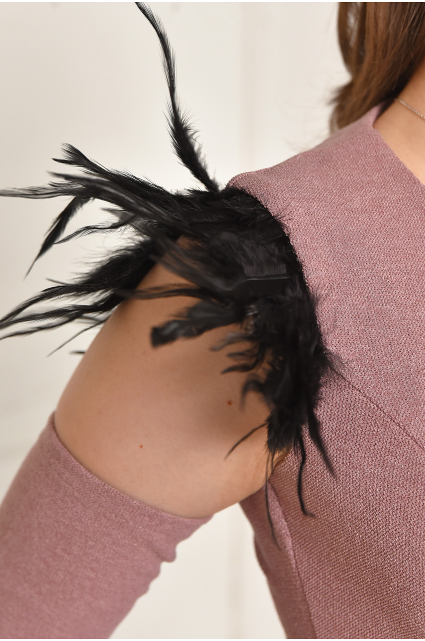 Платье женское однотонное сиреневого цвета 6040 211975