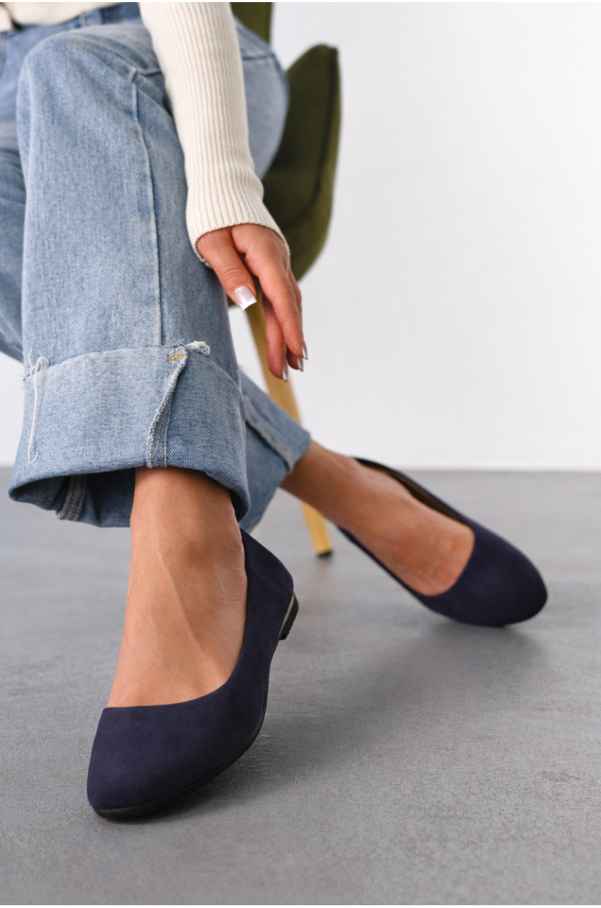 Балетки женские темно-синего цвета 781-4 211983