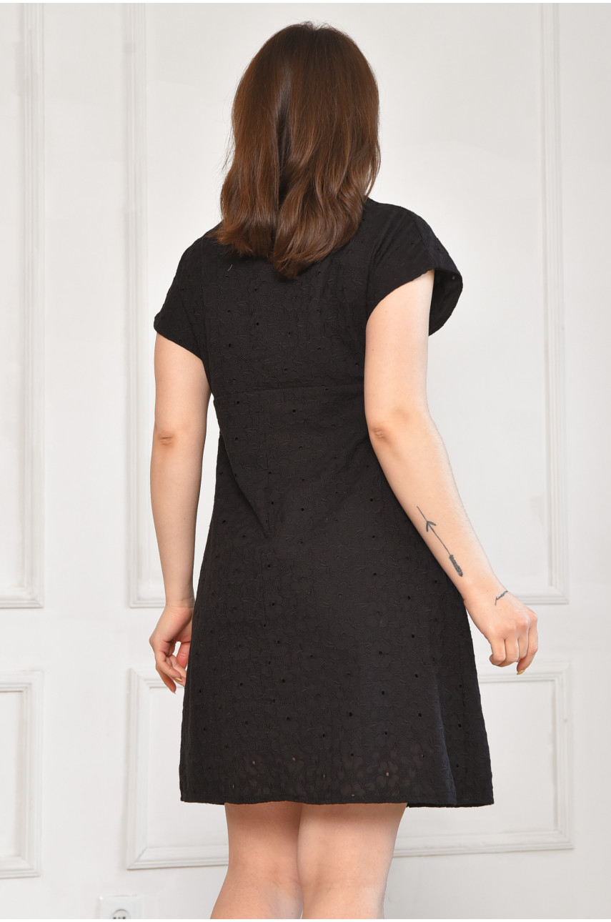 Сарафан жіночий однотонний чорного кольору 6051 211992