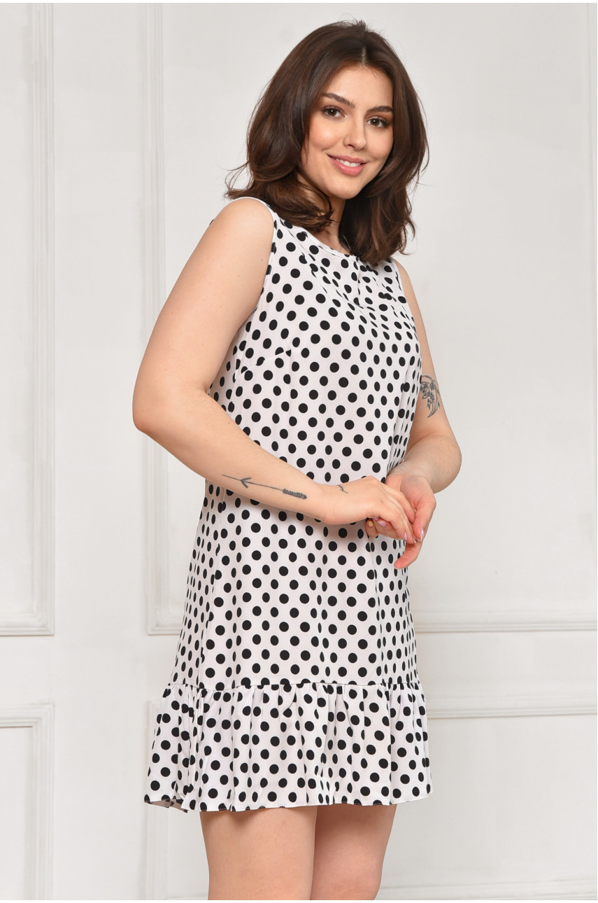 Платье женское белого цвета с принтом 6048 212000