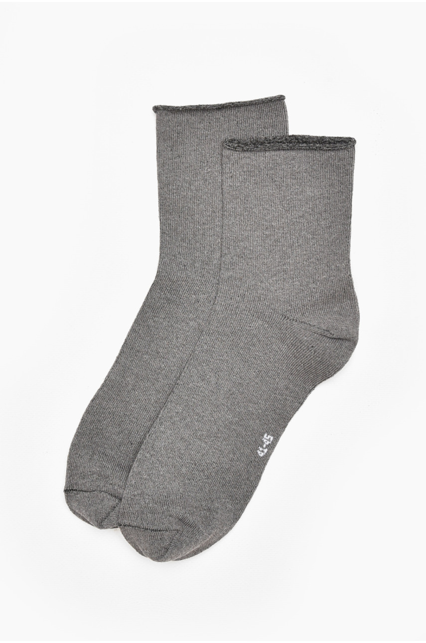 Шкарпетки чоловічі медичні демісезонні сірого кольору 212001