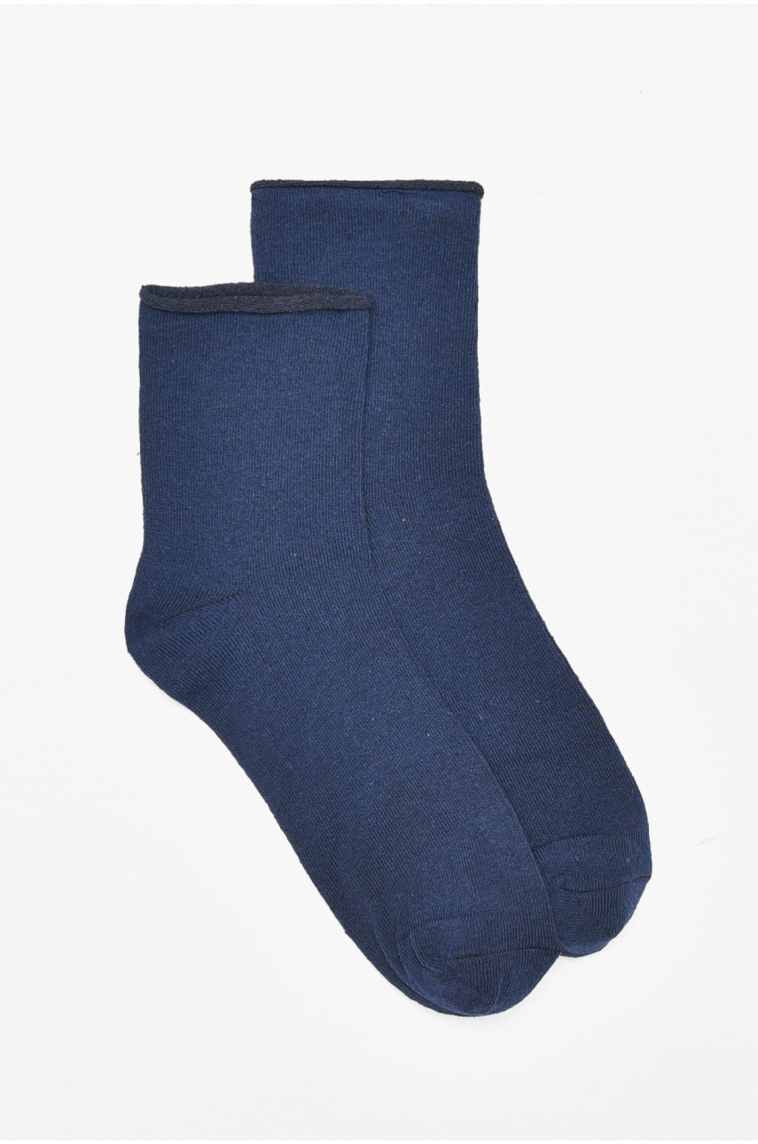 Шкарпетки чоловічі медичні демісезонні темно-синього кольору 212002