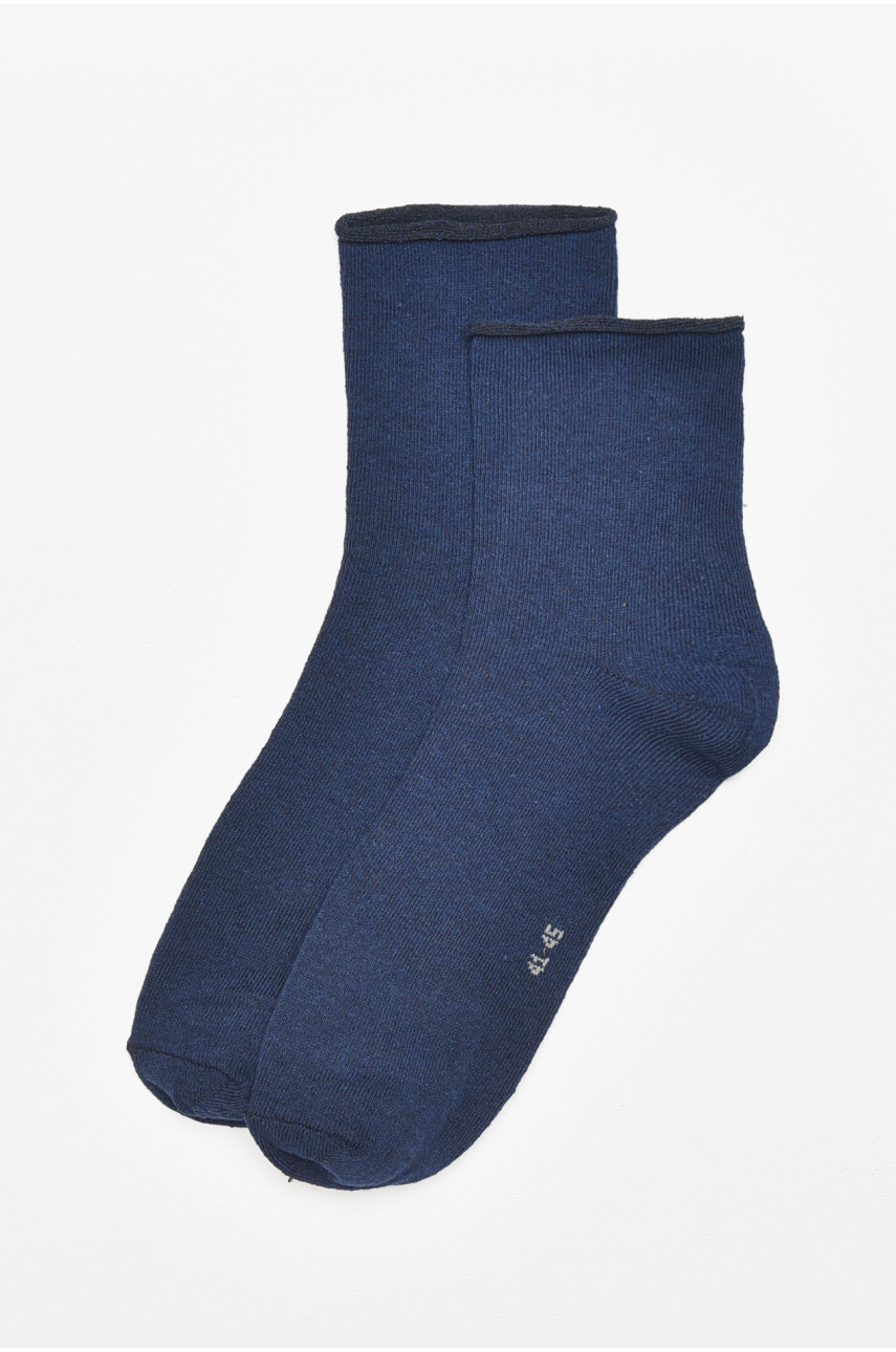 Шкарпетки чоловічі медичні демісезонні темно-синього кольору 212002