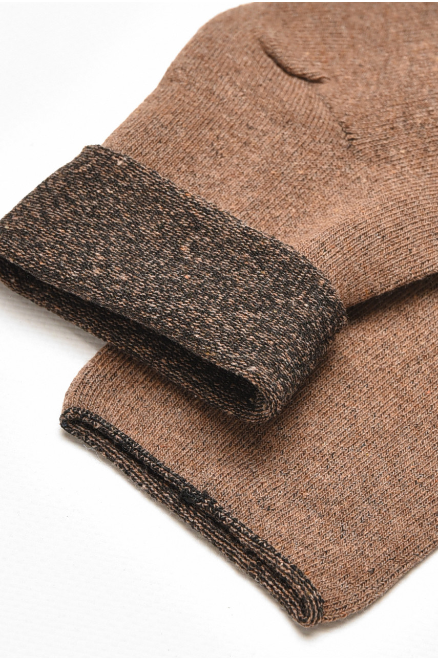 Шкарпетки чоловічі медичні демісезонні коричневого кольору 212005