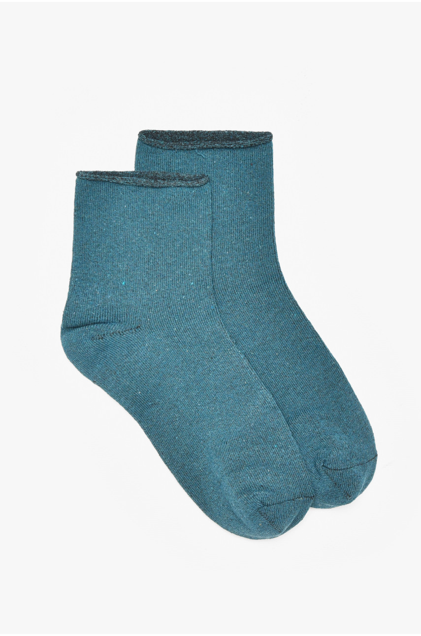 Шкарпетки жіночі медичні демісезонні зеленого кольору 212007