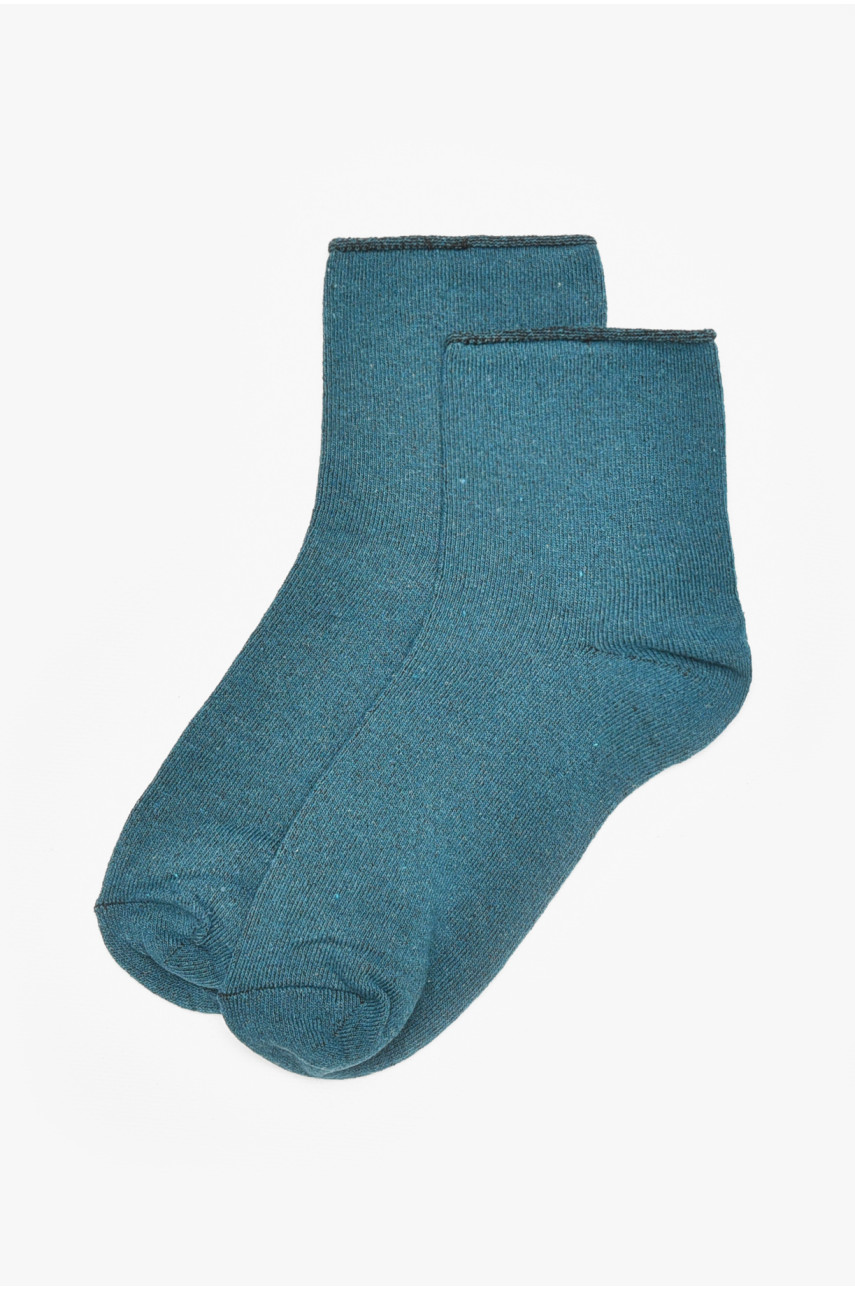 Шкарпетки жіночі медичні демісезонні зеленого кольору 212007