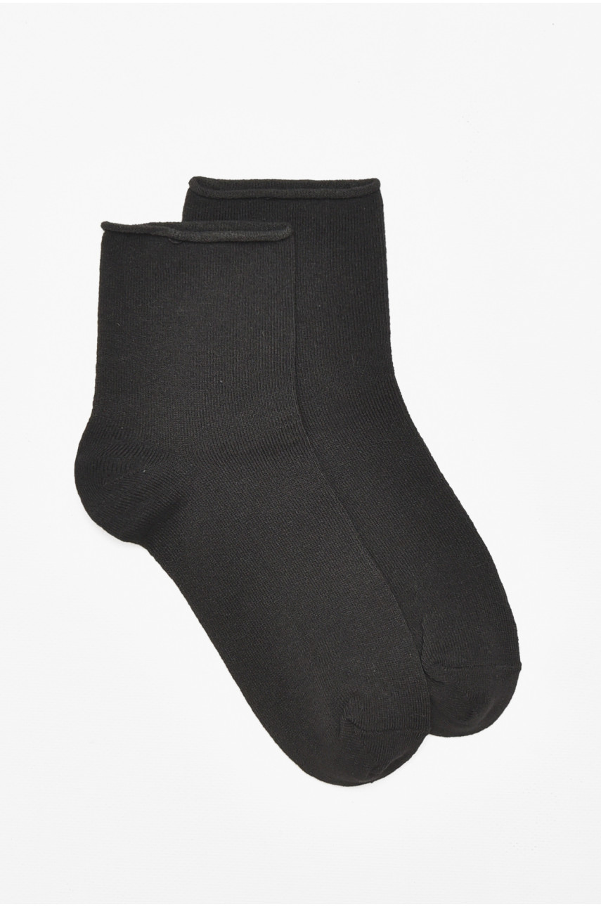 Шкарпетки жіночі медичні демісезонні чорного кольору 212010