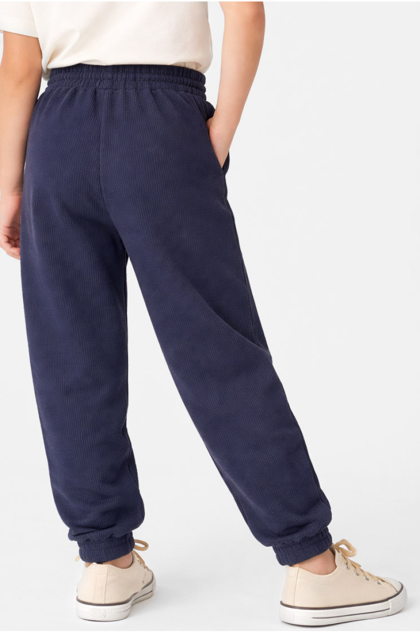 Штаны детские вельветовые для девочки серого цвета 311 212018