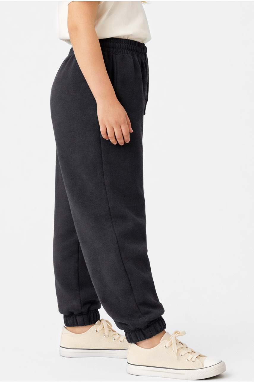 Штаны детские вельветовые для девочки черного цвета 311 212019