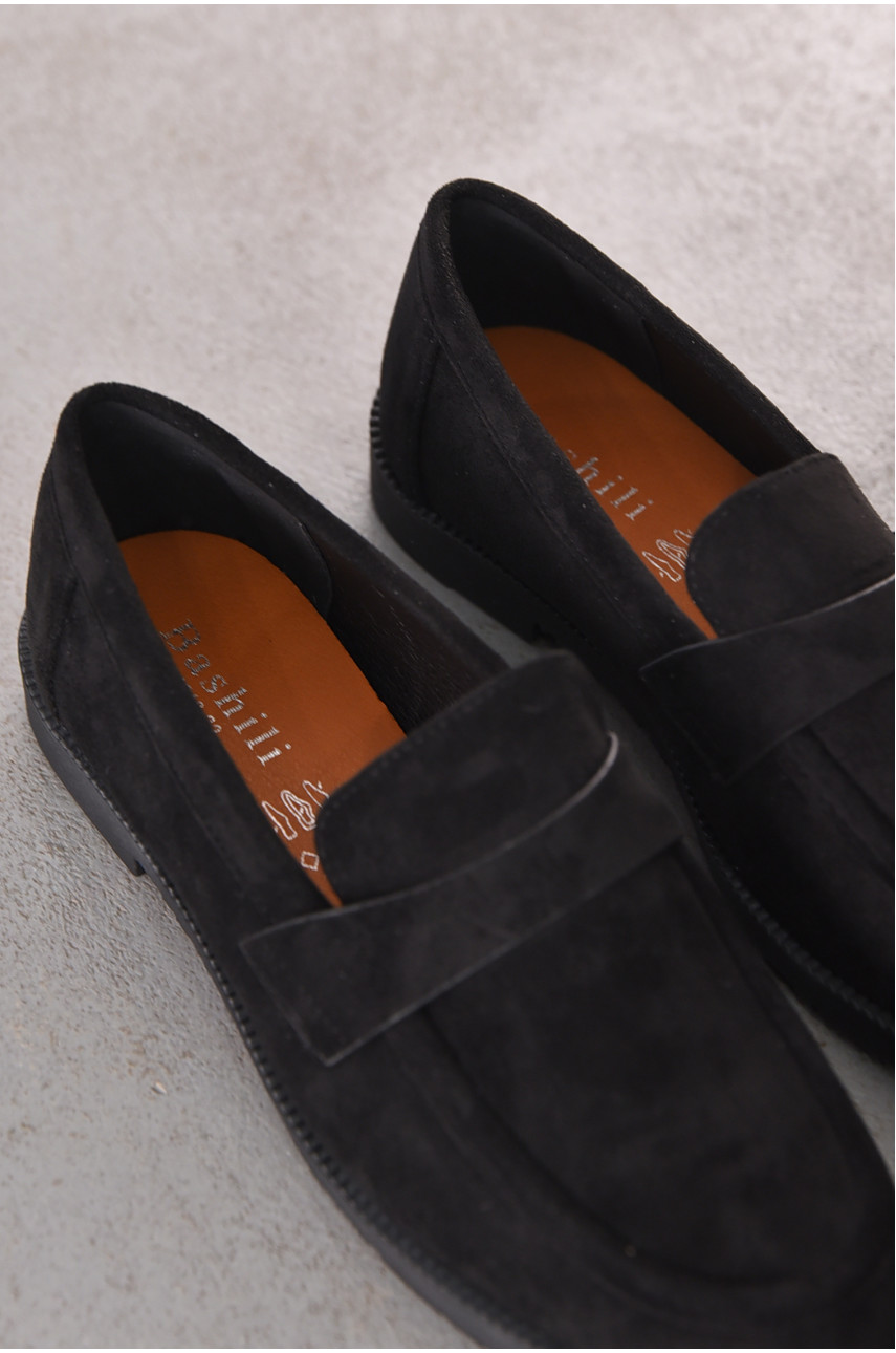 Туфли-лоферы женские черного цвета 6548-22 212020