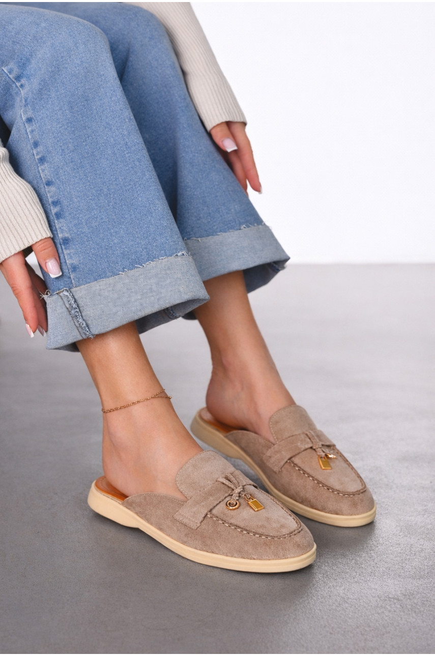 Мюли женские бежевого цвета в26121-4 212023