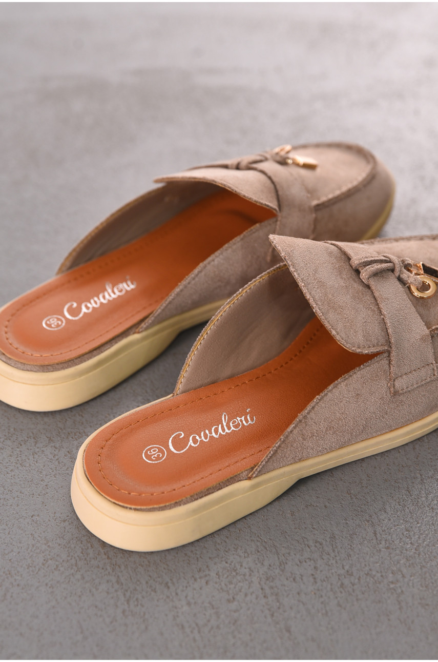 Мюли женские бежевого цвета в26121-4 212023