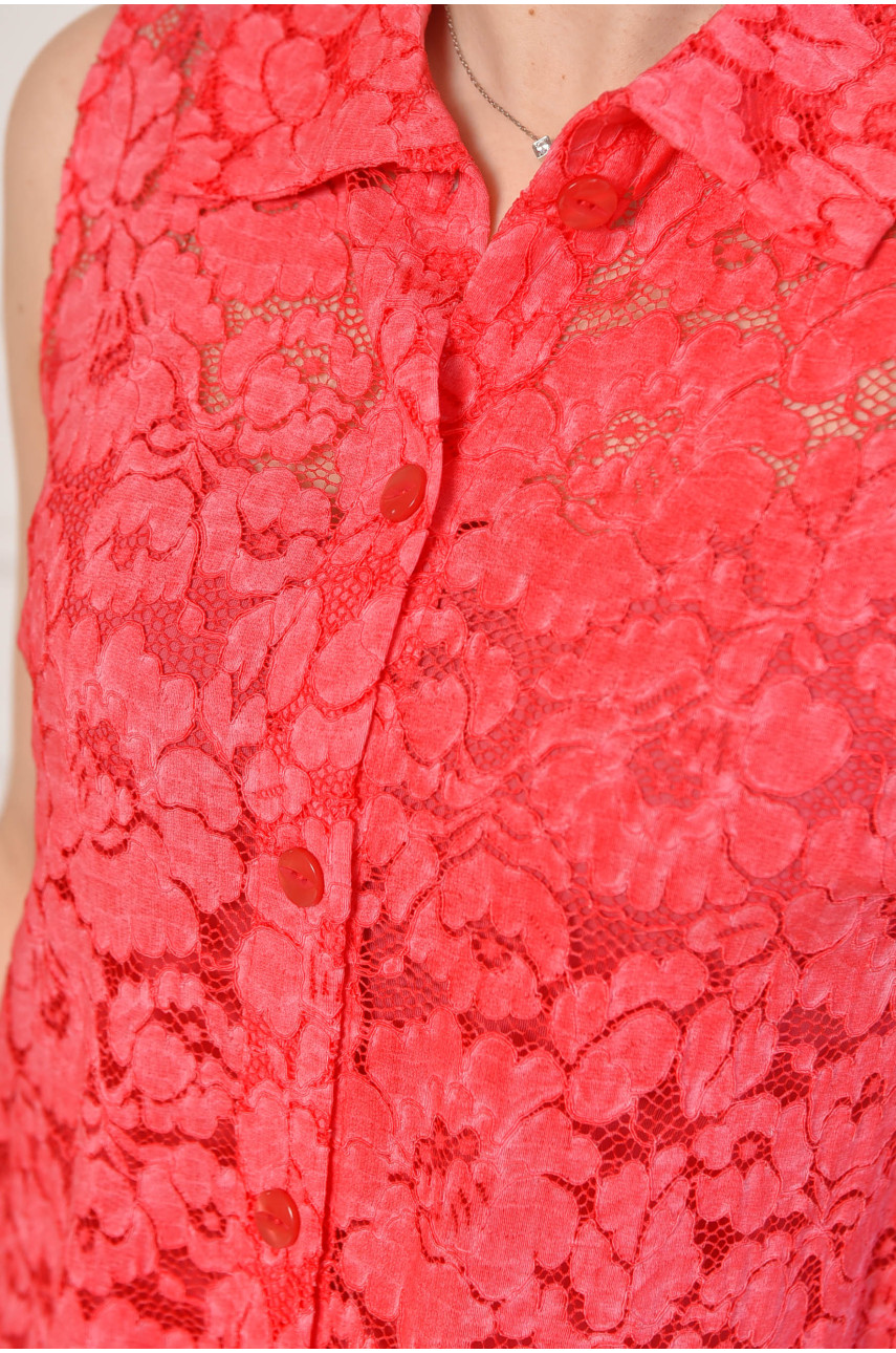 Сукня жіноча однотонна червоного кольору 6087 212024