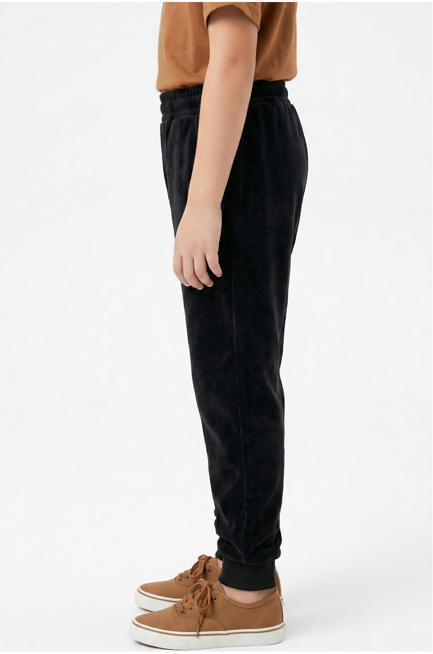 Штаны детские вельветовые для девочки черного цвета 312-2 212025