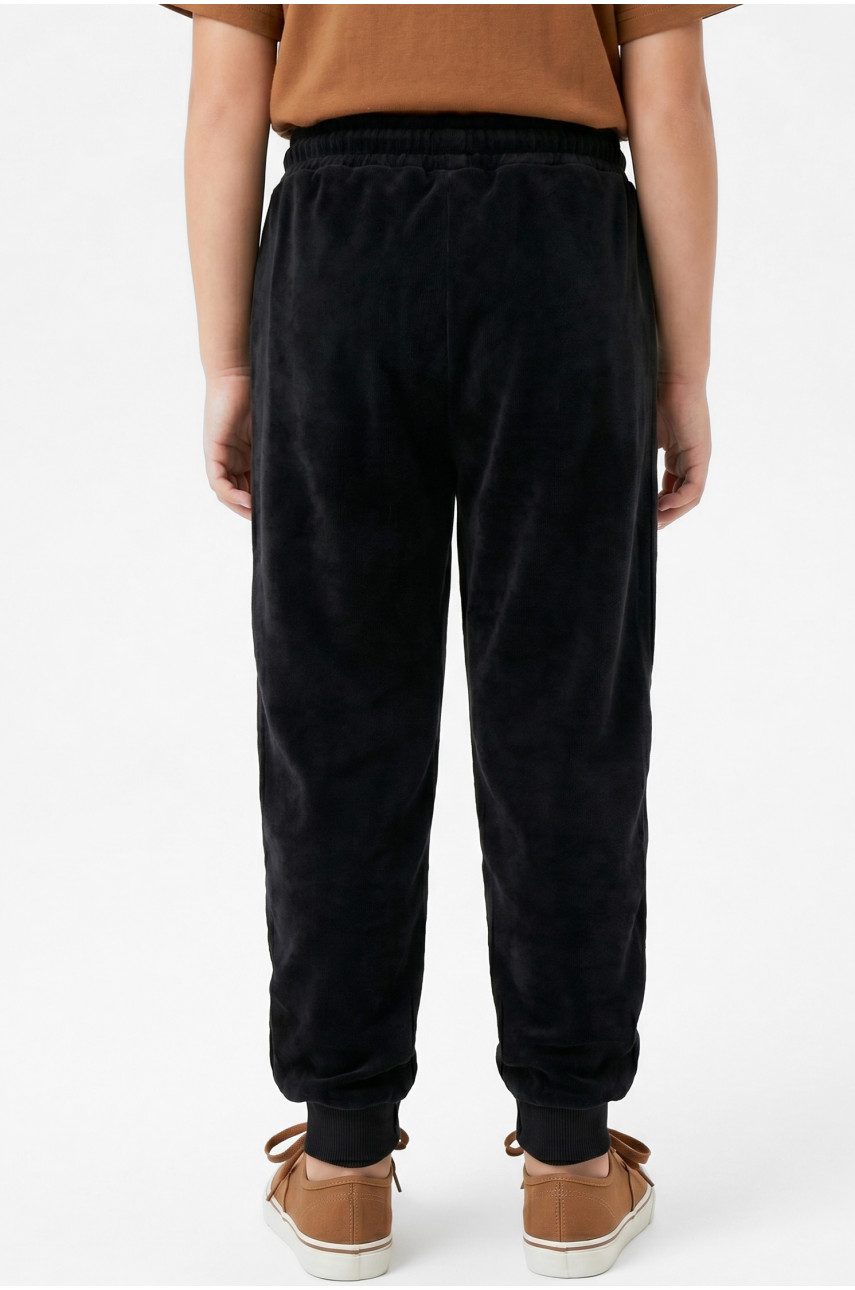 Штаны детские вельветовые для девочки черного цвета 312-2 212025