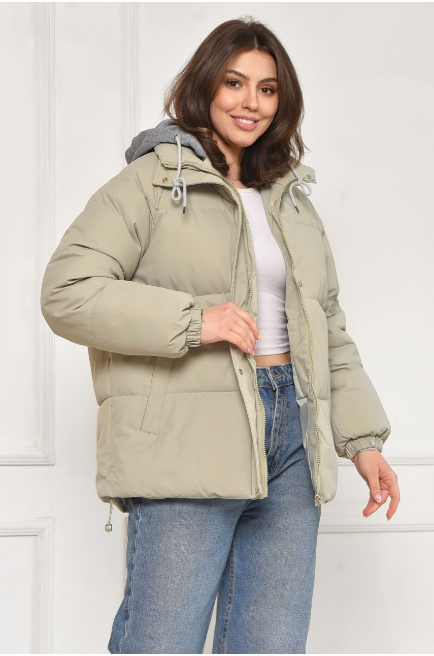 Куртка жіноча демісезонна м'ятного кольору 167 212030