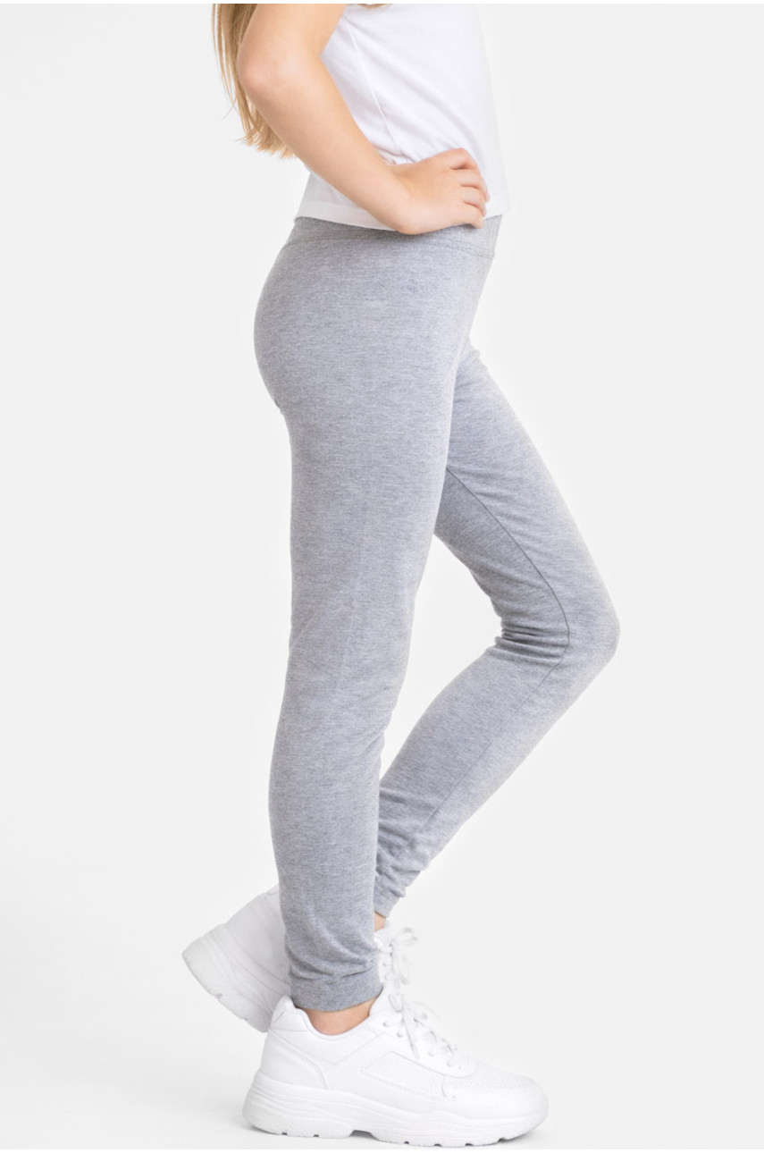 Лосины детские для девочки серого цвета 436-2 212033