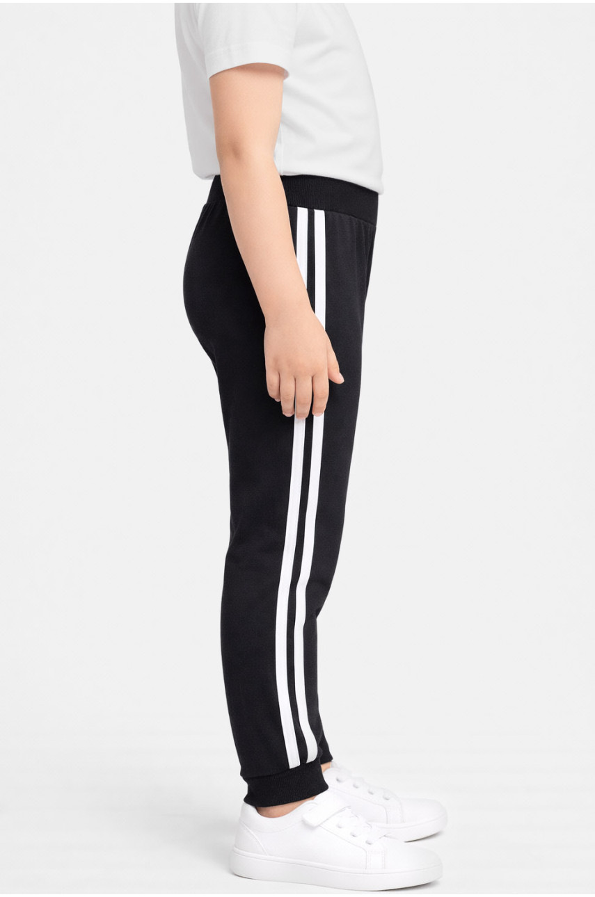 Лосины детские для девочки черного  цвета 470-1 212040