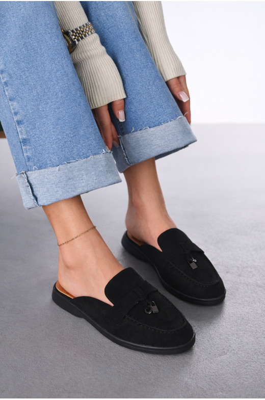 Мюли женские черного цвета в26121-1 212041