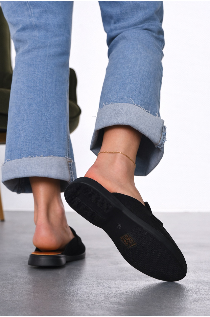 Мюли женские черного цвета в26121-1 212041 Мюли женские черного цвета в26121-1 212041