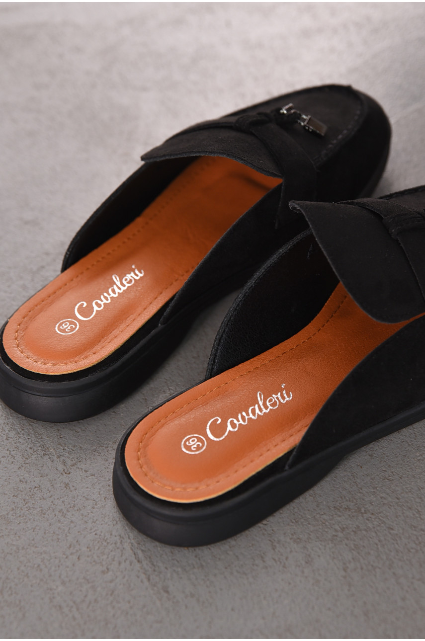 Мюли женские черного цвета в26121-1 212041 Мюли женские черного цвета в26121-1 212041